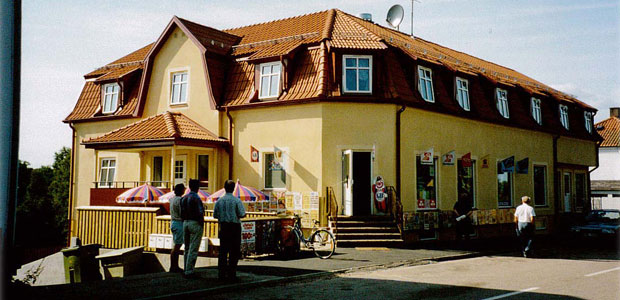 Ombyggt flerbostadshus på Fagerhult 1:25, kulturmiljöpristagare 1995.